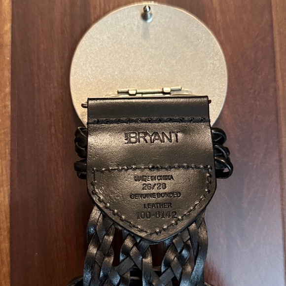 Lane Bryant Braided Genuine Bonded  Leather Silver Metal Belt Size 26/28 or 4X - Picture 5 of 10